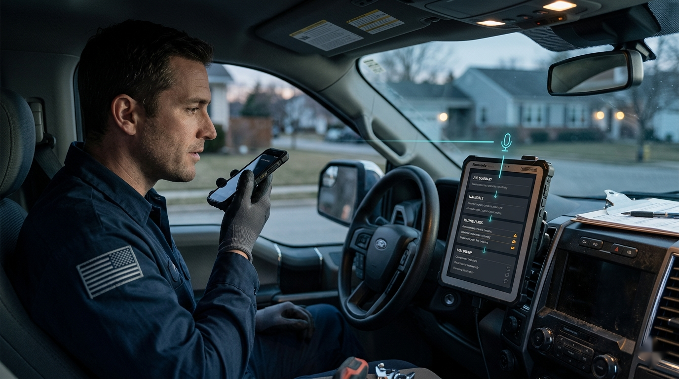 Technician Voice Notes to Job Summaries With AI: A Workflow for Faster Billing and Cleaner Handoffs visual 2